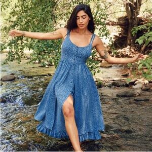 Christy Dawn Blue Floral Dress